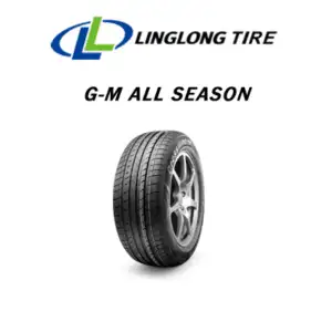Linglong 205/55 R16 GM Tyre mounted on a car, showcasing its advanced tread design and superior performance for all-season driving.